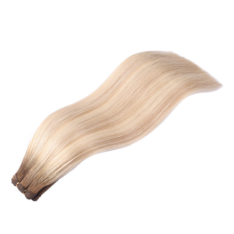 # ASPEN BLONDE West European Hand Tied Extensions With Cut Points