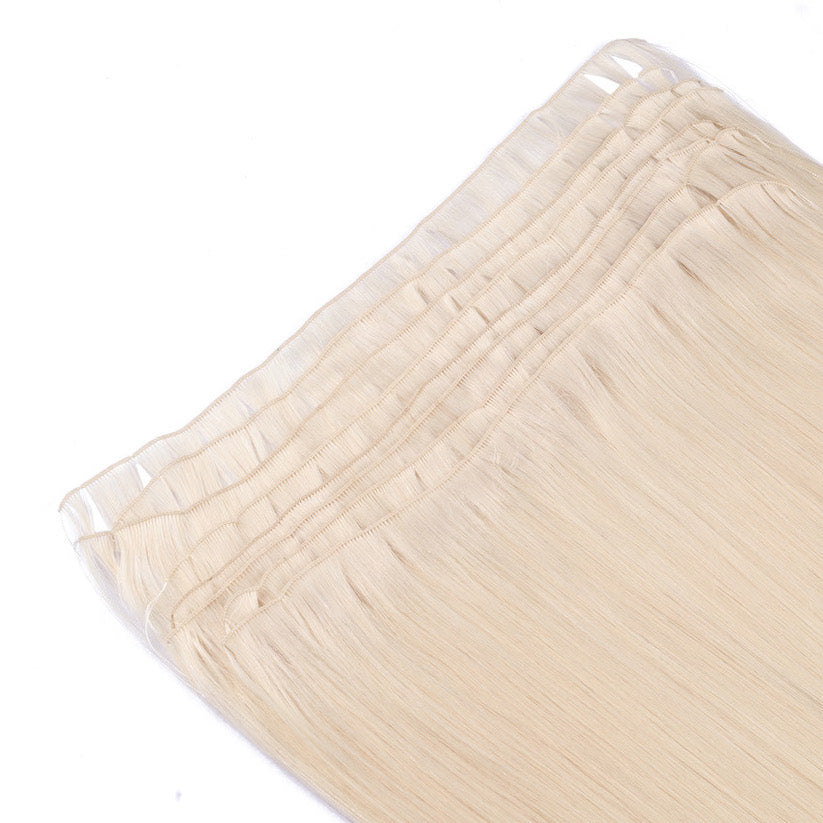 # ASPEN BLONDE West European Hand Tied Extensions With Cut Points