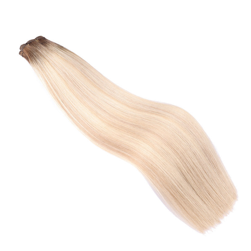 # ASPEN BLONDE West European Hand Tied Extensions With Cut Points