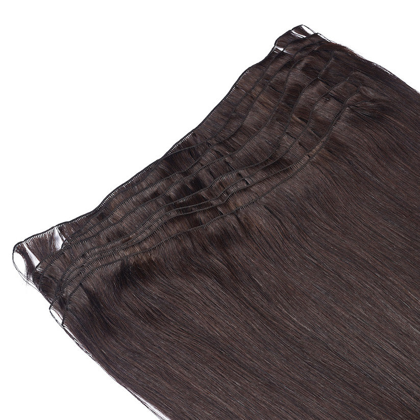 #ASH BLONDE West European Hand Tied Extensions With Cut Points