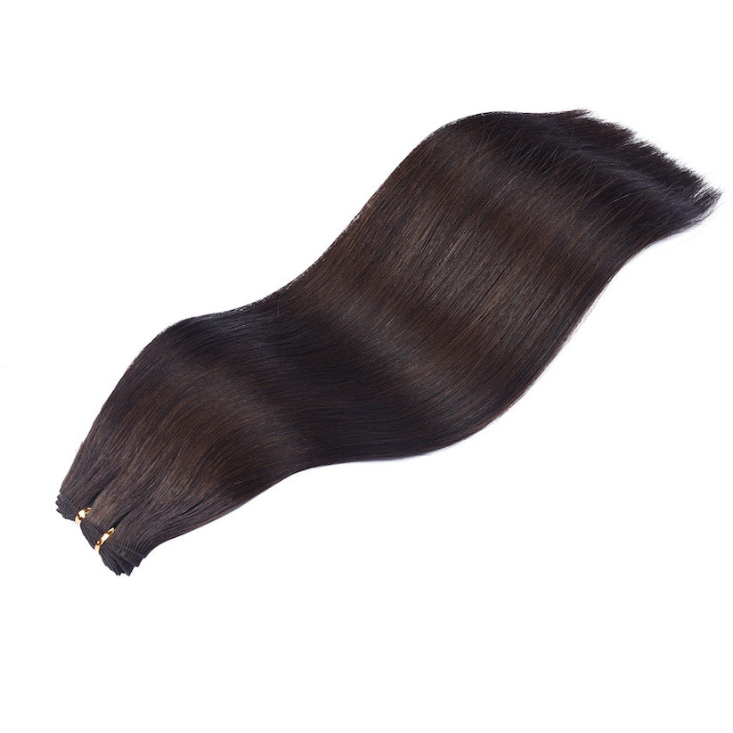 #2  West European Hand Tied Extensions With Cut Points
