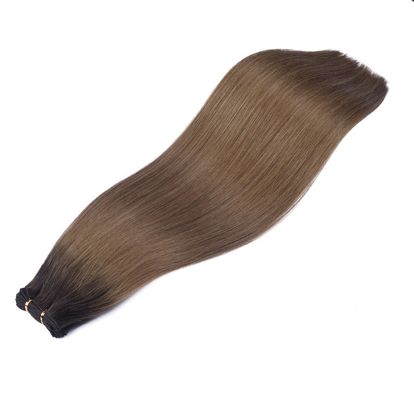 #ANGELA West European Hand Tied Extensions With Cut Points