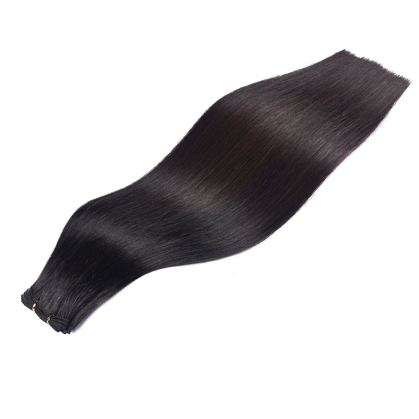 # 1B West European Hand Tied Extensions With Cut Points