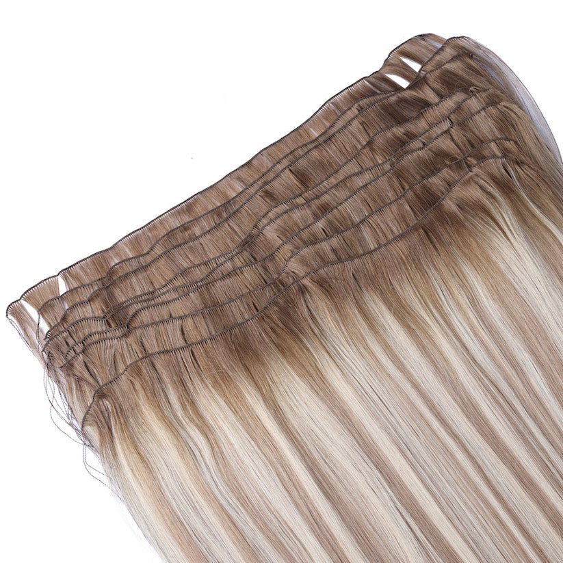 # ASPEN BLONDE West European Hand Tied Extensions With Cut Points
